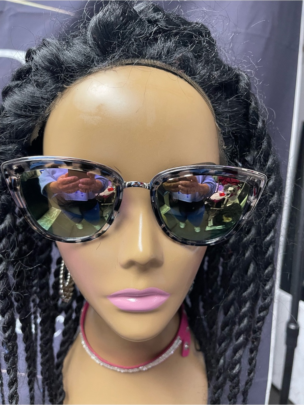 Tortoiseshell Cat-Eye Sunglasses - Black/Brown